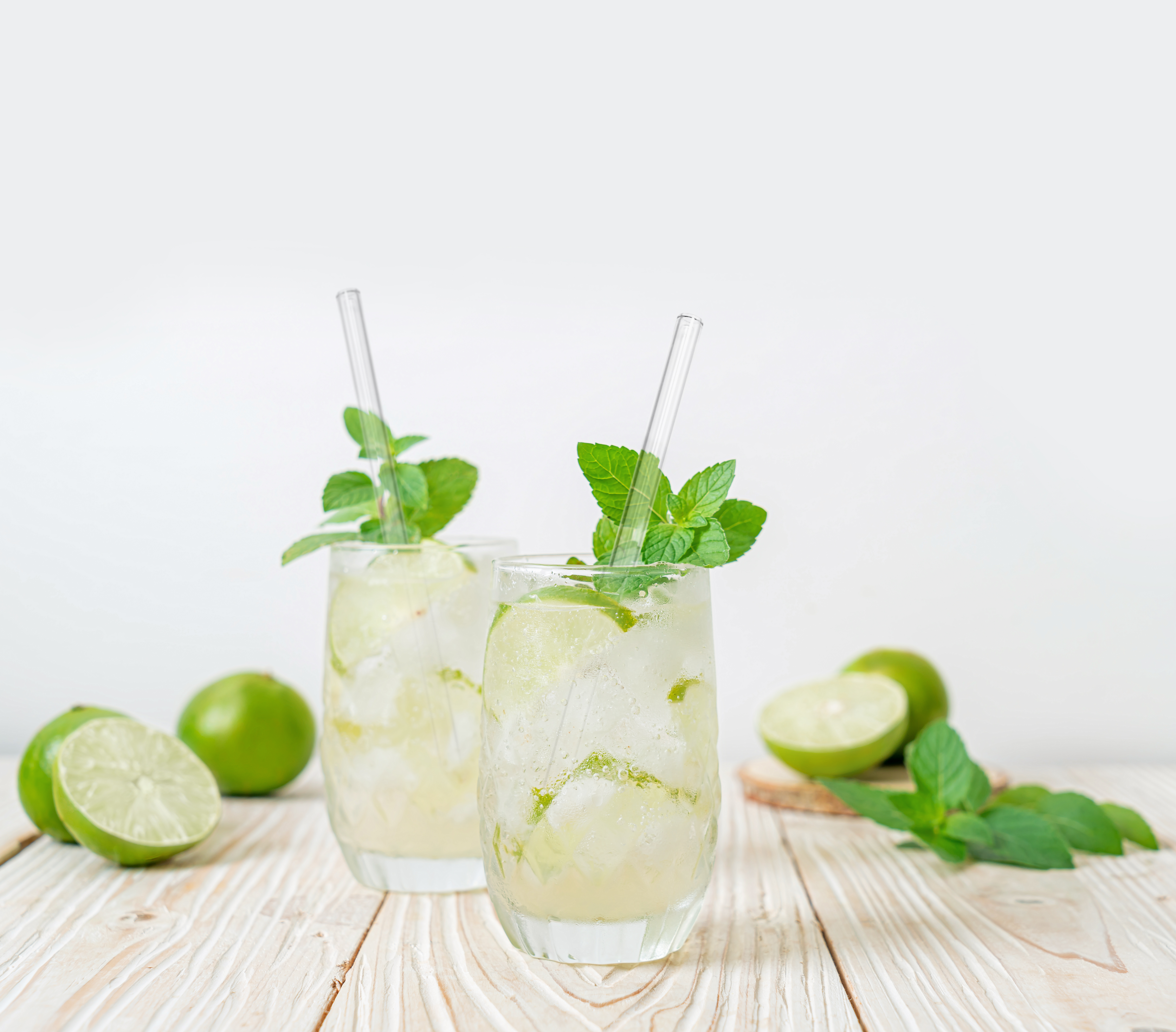 Set of 4 glass straws + brush