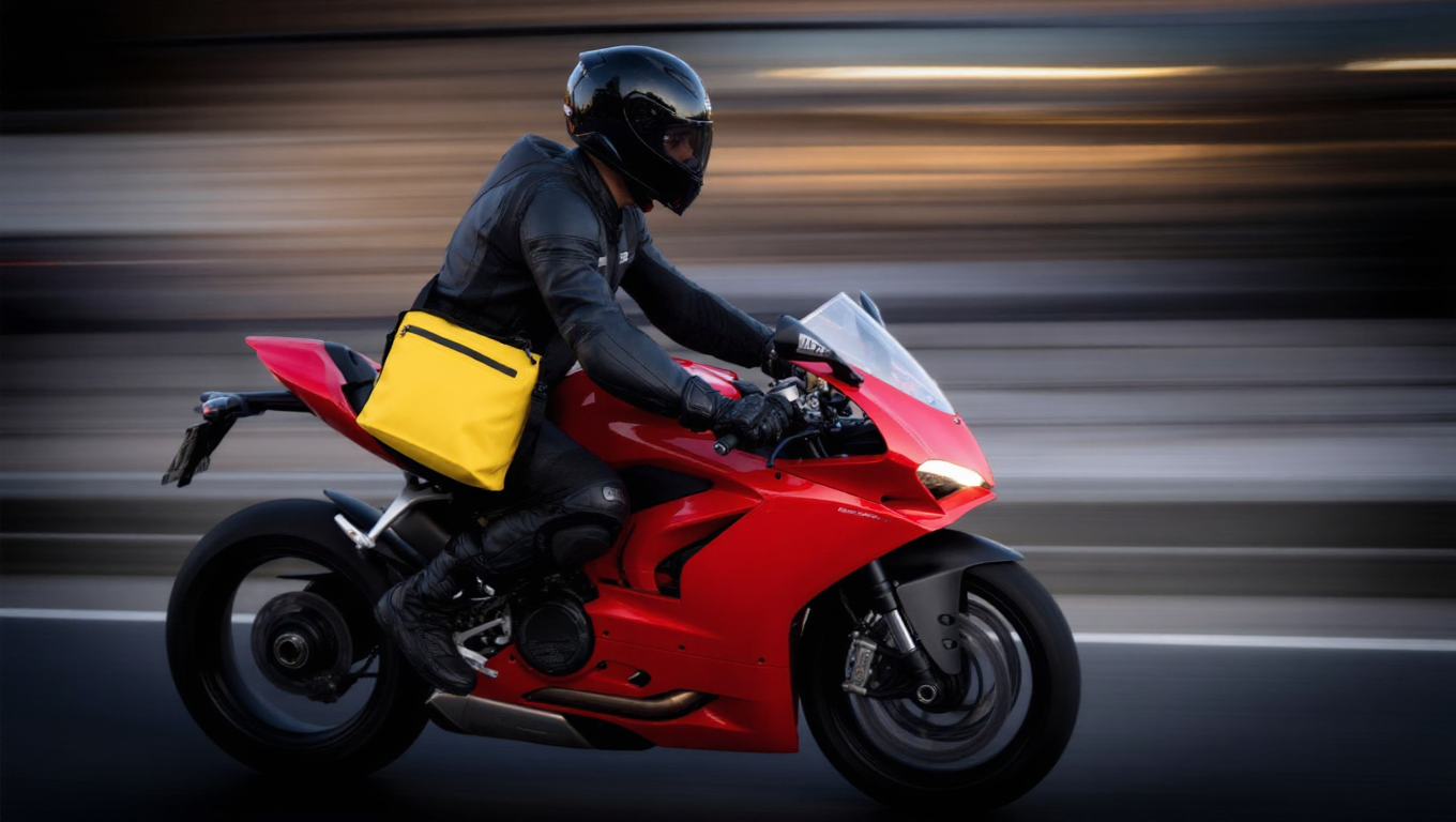 Sac à bandoulière COURIER jaune