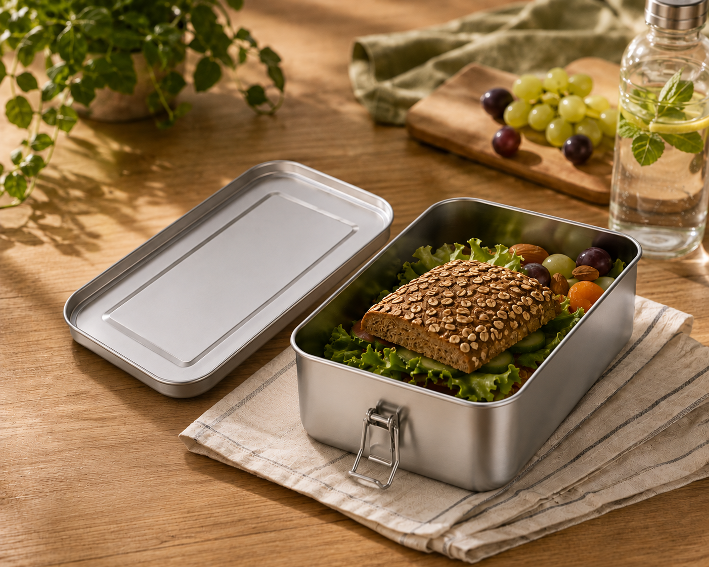 LUNCH Stainless Steel Lunch Box 1.400 ml