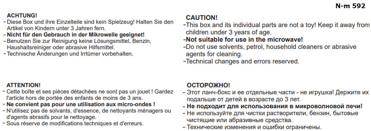 VAC leak-proof container