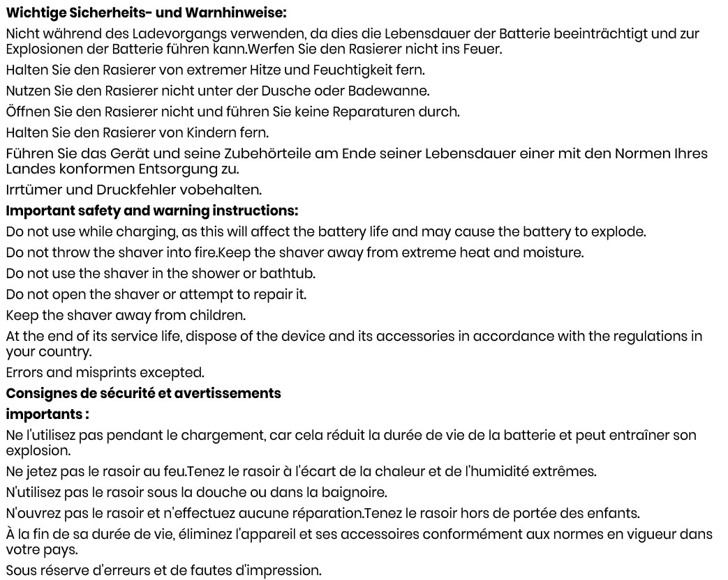 HARRY cordless travel shaver