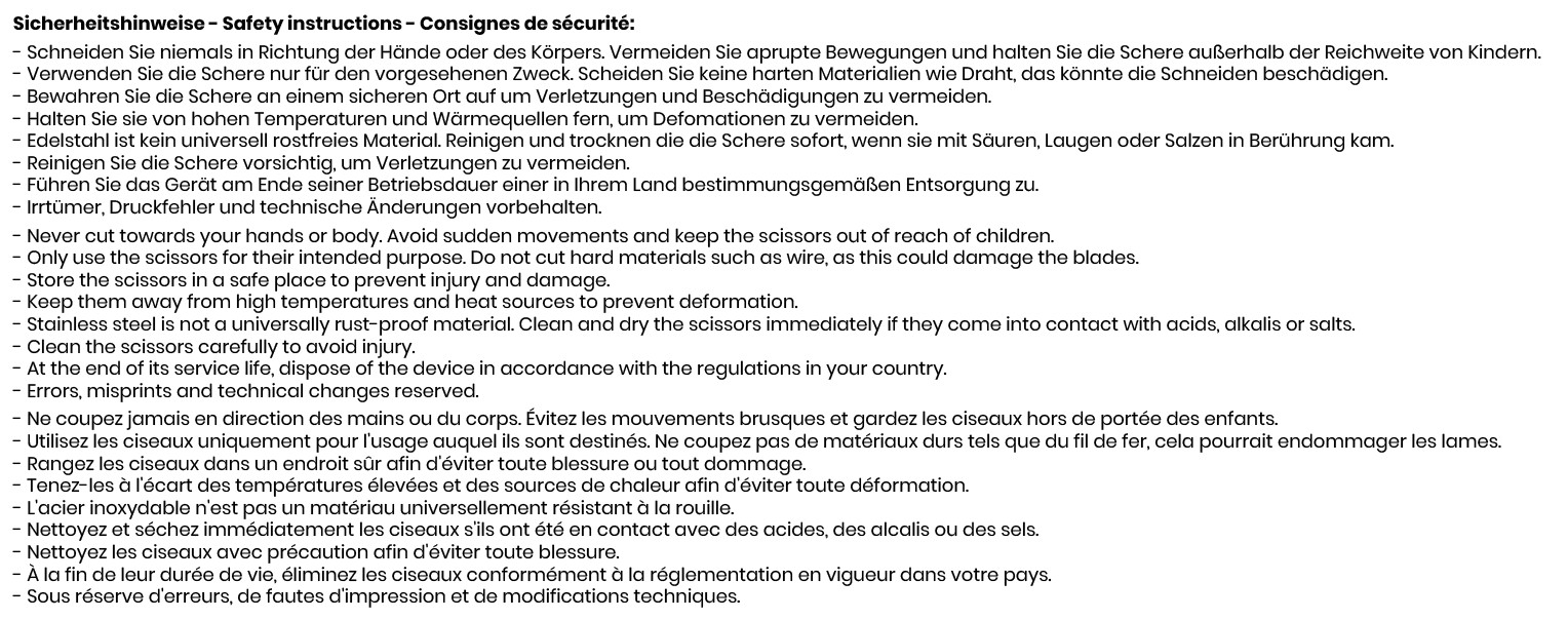 SISSY universal kitchen scissors